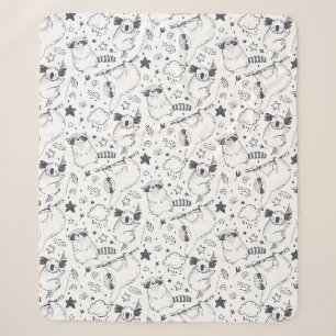 Couverture Sherpa Cute Tropical Christmas Sherpa Blanket