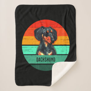 Couverture Sherpa Dachshund Devo Hommes Femmes Enfants