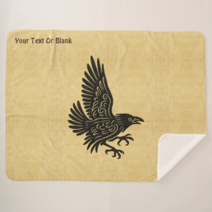 Couverture Sherpa Danse Norse Raven