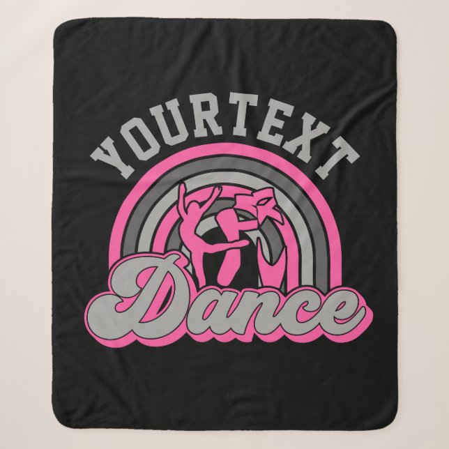 Couverture Sherpa Danseur de ballet AJOUTER DU TEXTE Danse classique (Devant)