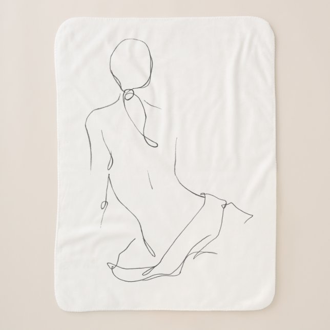 Couverture Sherpa Découpe gestuelle (Devant)