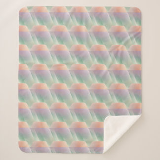 Couverture Sherpa Dégradé Abstrait Pastel Couleur Douce Esthétique