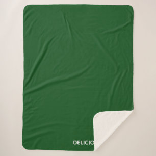 Couverture Sherpa Delicious Monster green color name