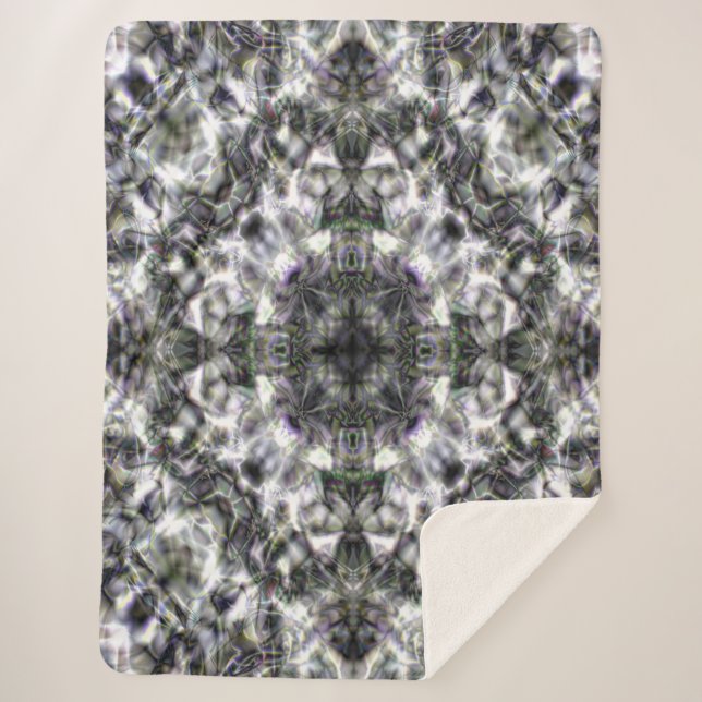 Couverture Sherpa Dentelle d'argent (Devant)