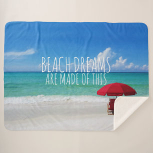 Couverture Sherpa Des Rêves De Plage Tropicaux Sont Faits De Ce Par