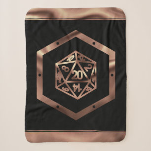 Couverture Sherpa Dés RPG   Imaginaire cuivre Retro Tabletop PnP Gam