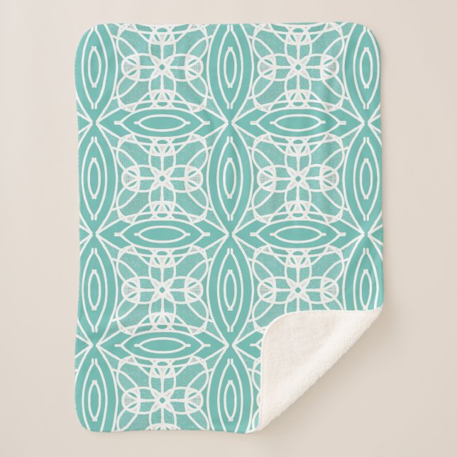 Couverture Sherpa Design moderne et géométrique (Devant)