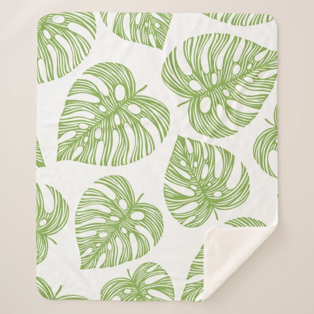 Couverture Sherpa Design sauvage motif sans couture. Arrière - plan  (Devant)