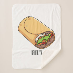 Couverture Sherpa dessin animé de Burrito