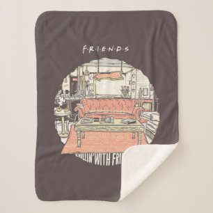 Couverture Sherpa Dessin de Chillin avec AMIS™
