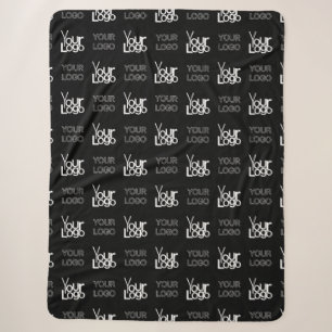 Couverture Sherpa Deux logos ou images Motif répétitif