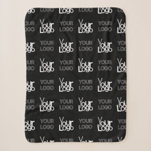 Couverture Sherpa Deux logos ou images Motif répétitif