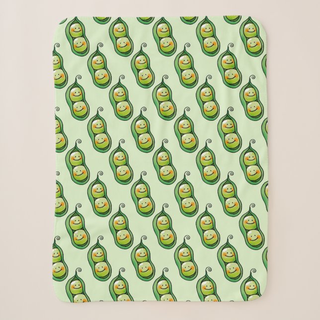 Couverture Sherpa deux pois dans une cosse (Devant)