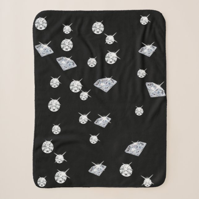 Couverture Sherpa Diamants étincelants (Devant)