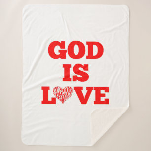 Couverture Sherpa Dieu est amour Citation de la Bible