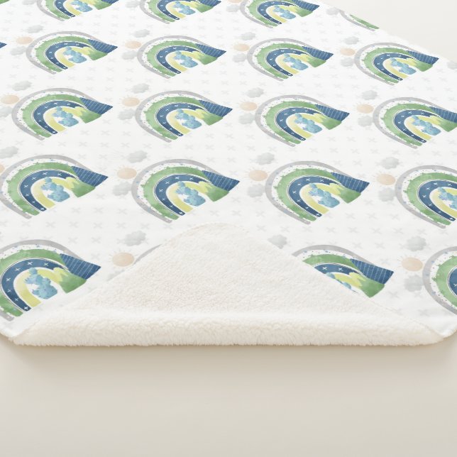 Couverture Sherpa Dinosaure Baby Boy Sherpa Blanket (3/4)