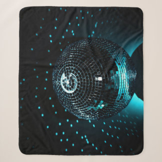Couverture Sherpa Disco Ball Glare, Arrière - plan de discothèque.