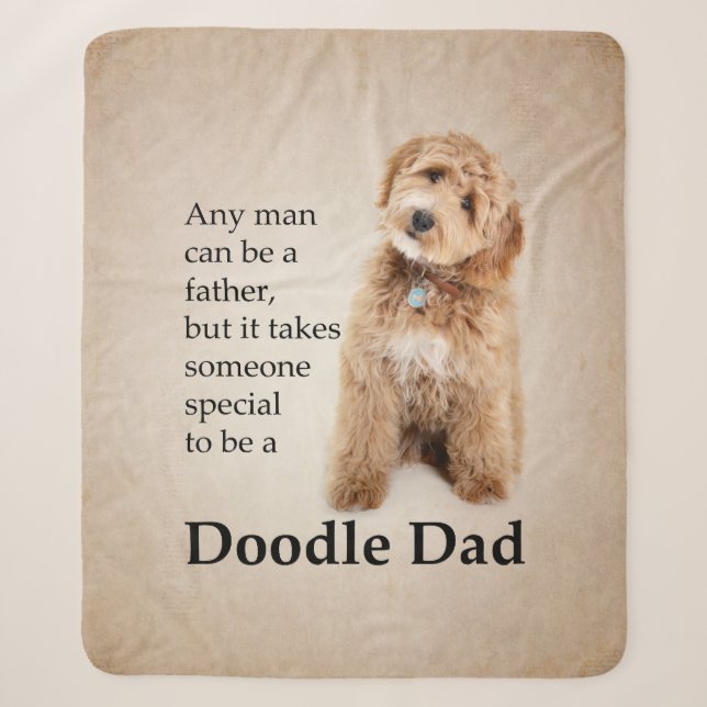 Couverture Sherpa Doodle Chien Papa (Devant)