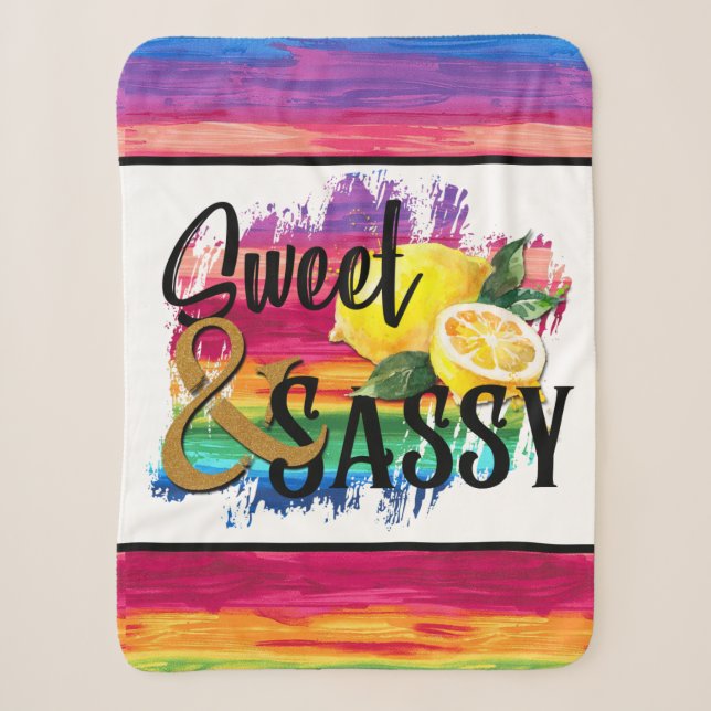 Couverture Sherpa Douce & Sassy (Devant)