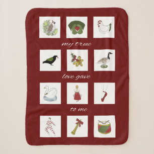 Couverture Sherpa Douze jours de Noël Mon vrai amour