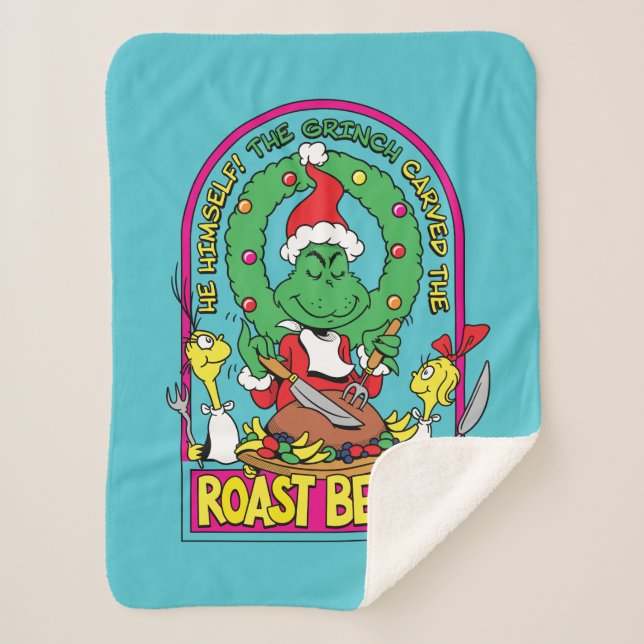 Couverture Sherpa Dr Seuss | Graphique de la bête rôtie (Devant)