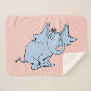 Couverture Sherpa Dr. Seuss Horton Vue de côté
