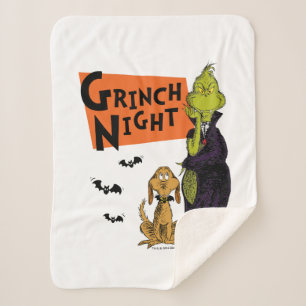 Couverture Sherpa Dr. Seuss Nuit Grinch Halloween Graphique