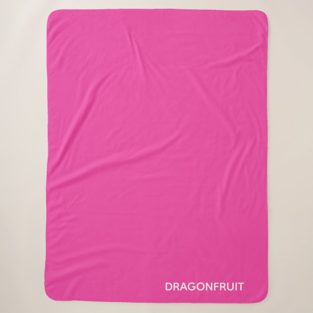 Couverture Sherpa Dragonfruit pink color (Devant)