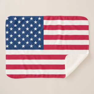 Couverture Sherpa Drapeau américain - États-Unis d'Amérique - Patrio