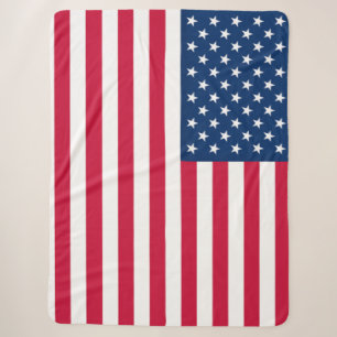 Couverture Sherpa Drapeau américain Sherpa Blanket USA