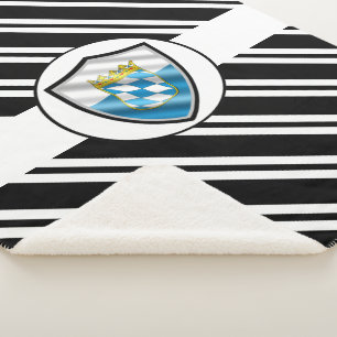 Couverture Sherpa Drapeau bavarois