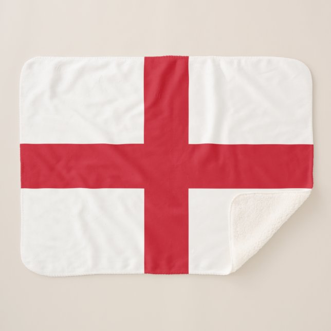 Couverture Sherpa Drapeau d'Angleterre (Devant (Horizontal))