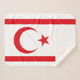 Couverture Sherpa Drapeau de Chypre du Nord