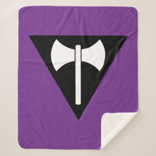 Couverture Sherpa Drapeau de fierté lesbienne SlipperyJoe puissant s
