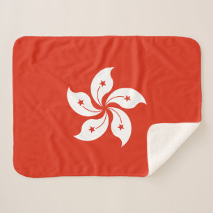 Couverture Sherpa Drapeau de Hong Kong