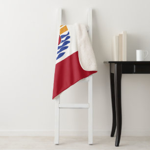 Couverture Sherpa Drapeau de la Polynésie française
