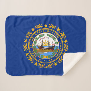 Couverture Sherpa Drapeau de l'État du New Hampshire