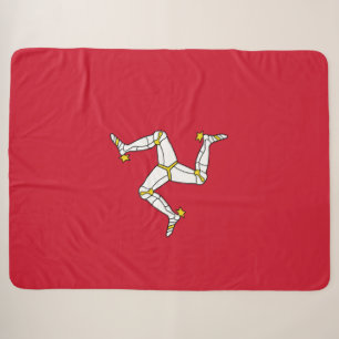 Couverture Sherpa Drapeau de l'île de Man