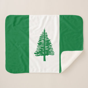 Couverture Sherpa Drapeau de l'île Norfolk