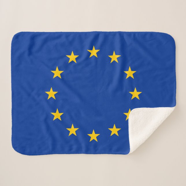 Couverture Sherpa Drapeau de l'Union européenne (Devant (Horizontal))
