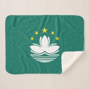 Couverture Sherpa Drapeau de Macao