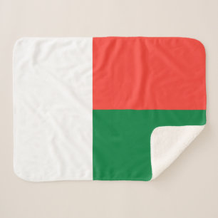 Couverture Sherpa Drapeau de Madagascar