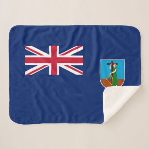 Couverture Sherpa Drapeau de Montserrat