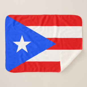 Couverture Sherpa Drapeau de Porto Rico