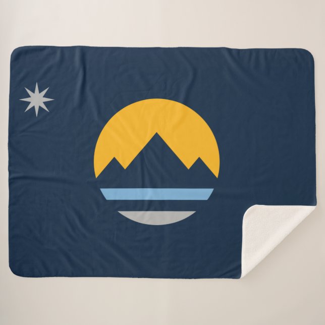 Couverture Sherpa Drapeau de Reno (Nevada City) (Devant (Horizontal))