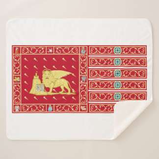 Couverture Sherpa Drapeau de Venise, Italie (Venezia, Vénétie, Itali