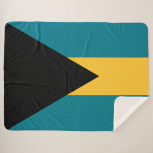 Couverture Sherpa Drapeau des Bahamas