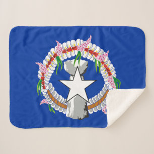 Couverture Sherpa Drapeau des Îles Mariannes du Nord