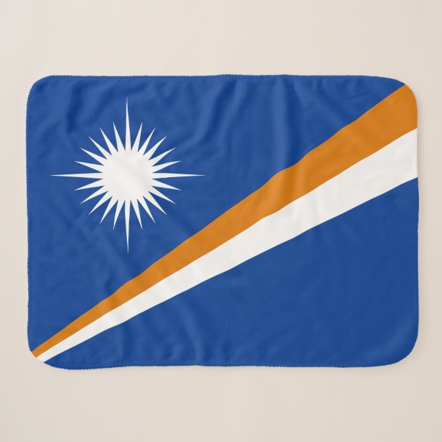 Couverture Sherpa Drapeau des Îles Marshall (Devant (Horizontal))