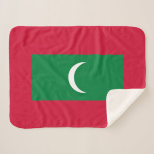 Couverture Sherpa Drapeau des Maldives